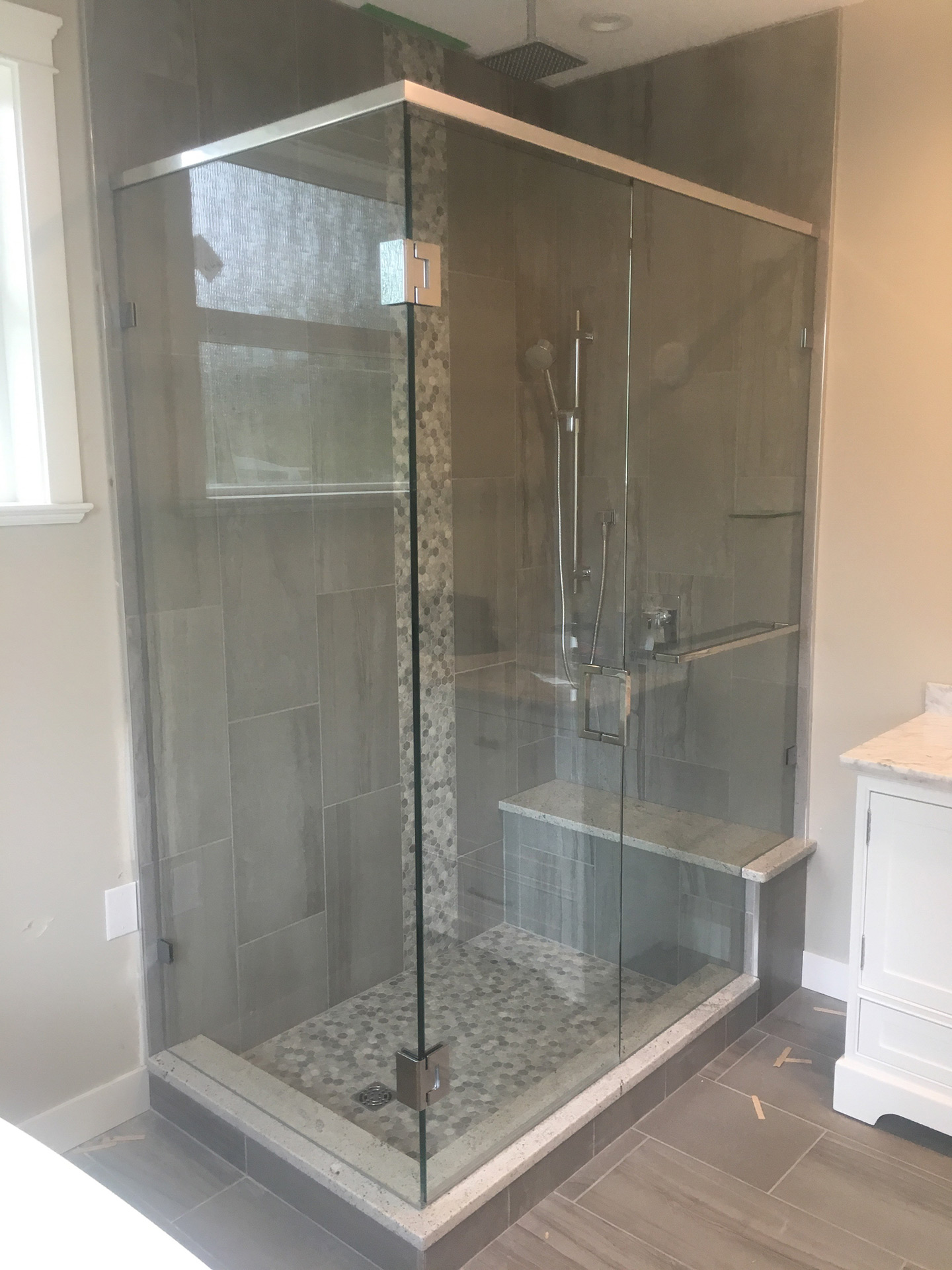 Custom Residential Shower Door - Valley West Glass